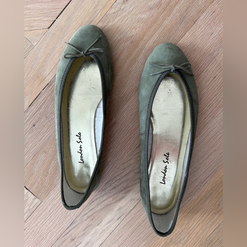 London Sole Suede Ballet Flats - Size 40